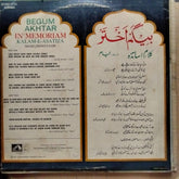 Begum Akhtar  - In Memoriam (Kalam-E-Asatiza) (Vinyl)